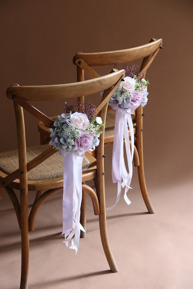 Silk Flowers Aisle Pews Decorartificial Floral Aisle Church Etsy