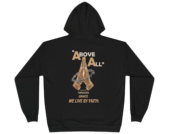 Adult “Above All” Christian hoodie