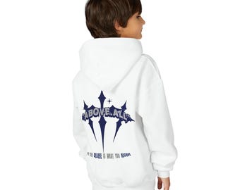 Kids Christian Hoodie graphic, Youth Faith Hoodie, Bible Inspired Streetwear, Christian Kids Hoodie, Religious Gift for Boys Girls