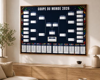 Kalender WK 2026, printbare poster, voetbal, PDF, canvas, WK 2026 poster, sport, cadeau, vrienden