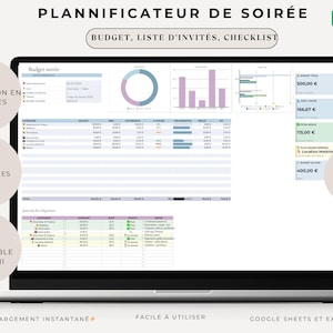 Festplanerare, Evenemangsorganisatör, Festgästhantering, Budgetchecklista, Kalkylblad, Festplanerare, budgetplanerare (Excel, Google Sheets)
