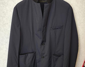 Veste blazer convertible Techwear Z Zegna bleu marine Manteau sport XXL IT 56 Authentique