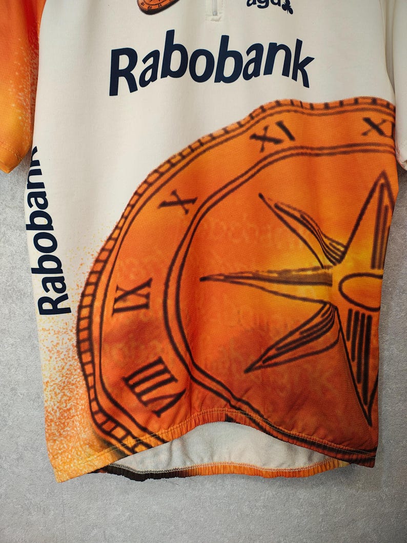 Vintage 1990s Rabobank AGU Ciclismo Jersey – Colnago Edición Hombres XL imagen 17