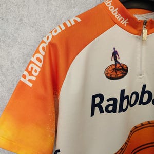 Vintage 1990s Rabobank AGU Ciclismo Jersey – Colnago Edición Hombres XL imagen 13