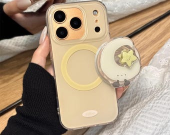 MagSafe Magnetic Moon and Star Charm with Cute Faces, A Versatile Accessory for iPhone 15/16/17 Pro Max