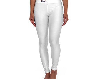 Go Girl Go Script yogalegging met hoge taille | Energieke peptalk-print