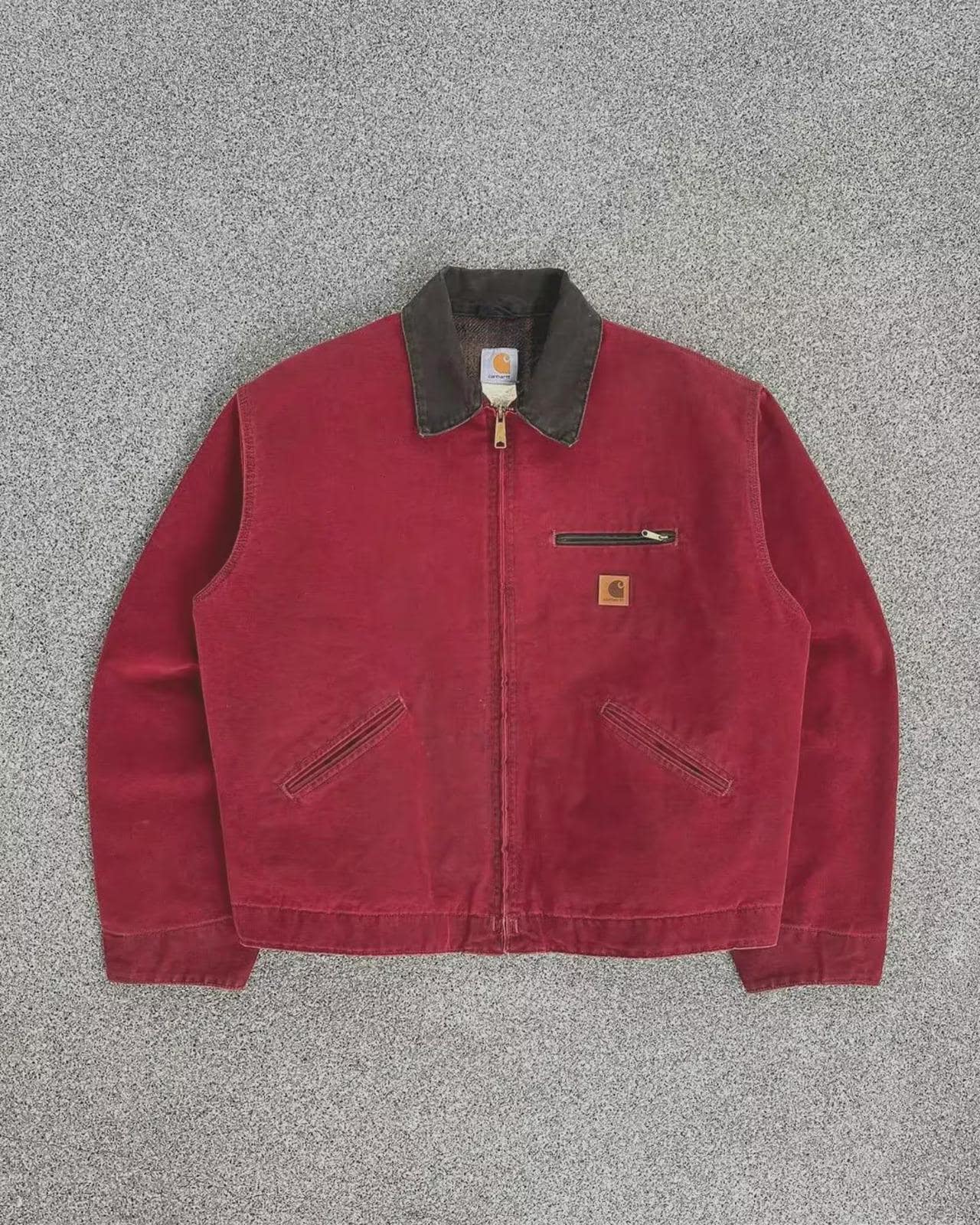 Red carhartt detroit jacket - Etsy 日本
