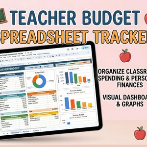 Teacher Budget Spreadsheet (Google Sheets Excel)