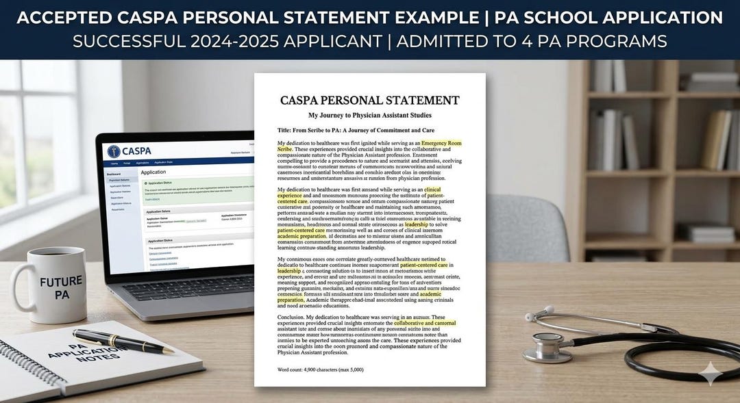 CASPA Personal Statement Example - Etsy
