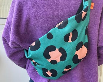 Riñonera, NixenWerk, bandolera, hecha a mano, bolso para festivales, regalo, bolsos