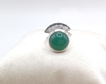 Δαχτυλιδι Ασημενιο Agata Verde