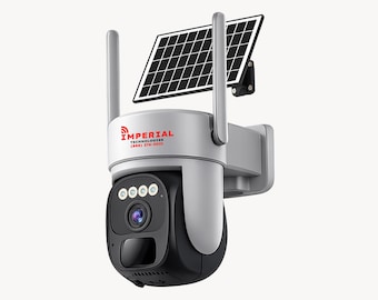 Imperial One 4G Solar Security Camera: 2K PTZ, Night Vision, Two-Way Audio, No WiFi Needed