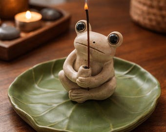 Porta incienso de rana STL
