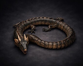 Dragon STL File – Articulated Flexi Dragon Model
