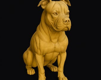 Pit Bull Dog STL File