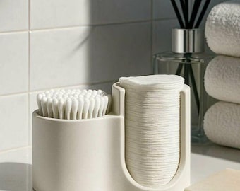 Cotton Pad and Cotton Swab Holder STL