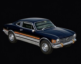 Classic Vintage Coupe Car STL File