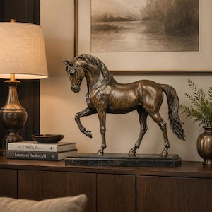Pferdestatue STL | Elegante Pferdeskulptur