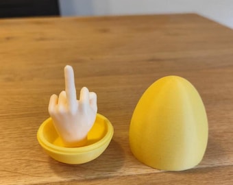 Huevo sorpresa de dedo medio STL