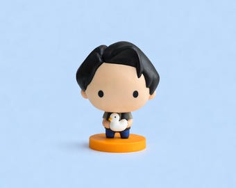 Chibi Boy with Duck STL File, Funko Style Figurine, Kawaii Mini Toy (Digital Download)