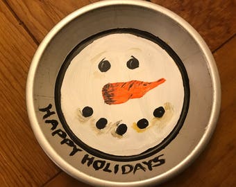 Handpainted Vintage Rustic Snowman