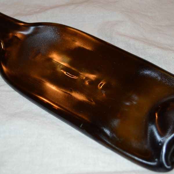 Brown Amber Glass Wine Bottle Spoon Rest Spoonrest