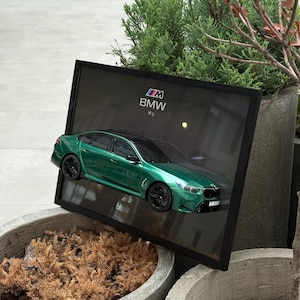 Retrato de coche 3D personalizado / Marco de decoración automotriz personalizado