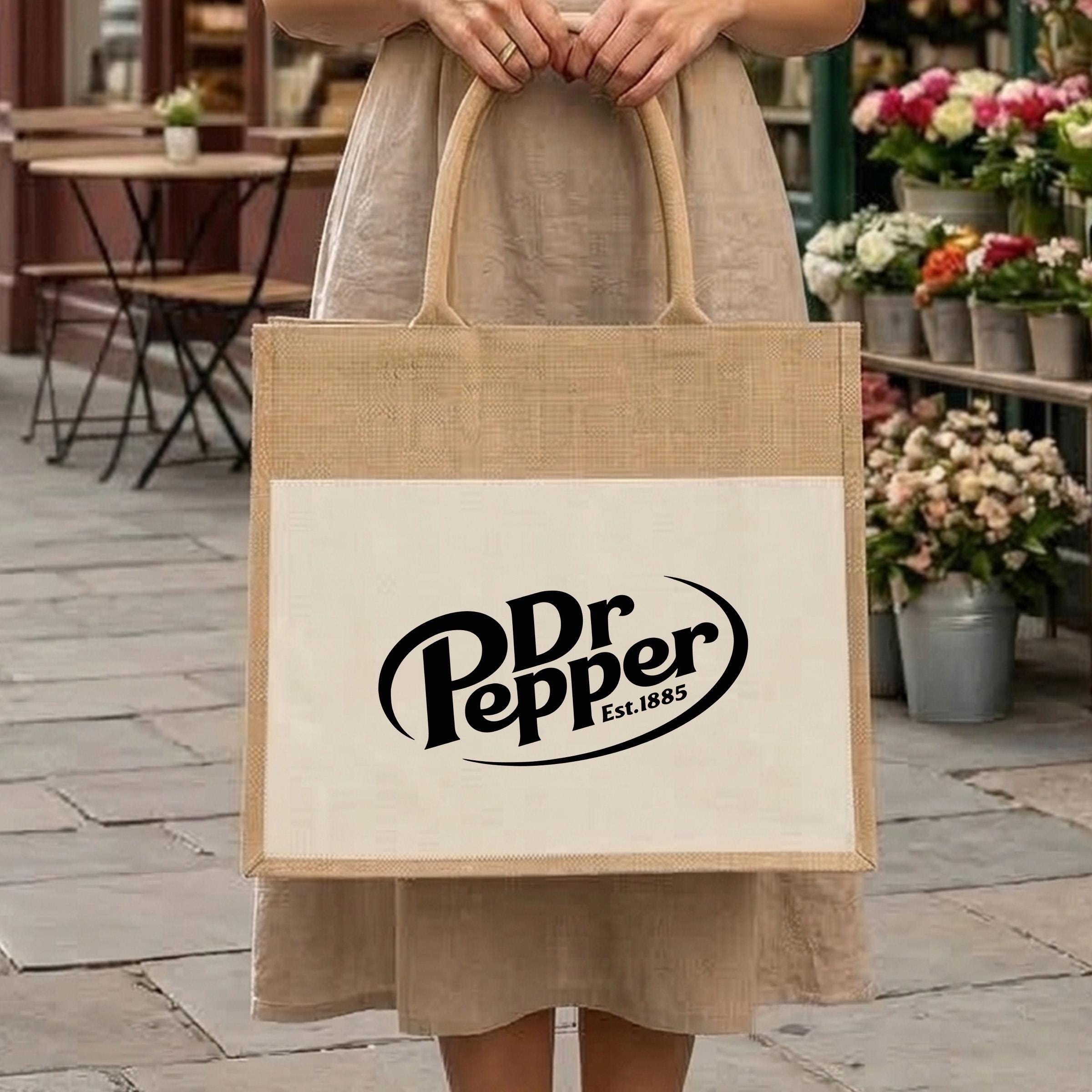40 Retro Tote Bags: The Ultimate Fashion Accessory 31 Vintage Dr Pepper Jute Tote Bag, Retro Soda Logo Shopping Bag,…