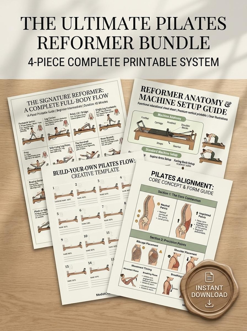 Ultimate Pilates Reformer Guide | Home Workout Flow Chart, Anatomy ...