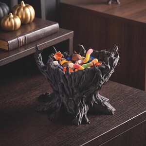 Gothic Tree Root Candy Bowl, Halloween Decor, Witchy Centerpiece (18cm)