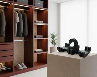 Colgador de cinturones impreso en 3D, organizador minimalista de cinturones, solución de almacenamiento para armario, perchero para accesorios de vestuario, soporte para cinturones de hombre