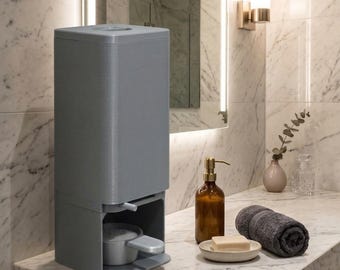 Bath Salt Dispenser, Laundry Powder Container, Bathroom Organization, 3D Printed Storage, Detergent Dispenser with Scoop