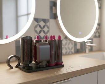 Organizzatore per strumenti per capelli, supporto per riporre gli apparecchi Airwrap, supporto per mobiletto da bagno, espositore per arricciacapelli, supporto per accessori per lo styling