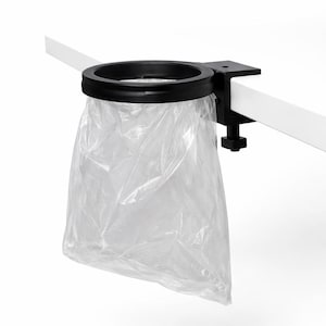 Porta sacchetti per rifiuti da scrivania, morsetto a clip per pattumiera, anello per rifiuti da bordo tavolo, mini cestino per ufficio, accessorio salvaspazio per la scrivania