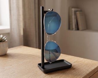 Sunglasses Stand, Minimalist Eyewear Holder, Desk Organizer Tray