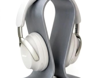 3D Printed Headphone Stand, Minimalist Omega Headset Holder, Modern Desk Accessory, Gaming Setup Decor, Ergonomic Earphone Mount