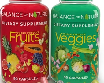 Balance of Nature Fruits & Veggies Dietary Supplement Capsules (90 Each)
