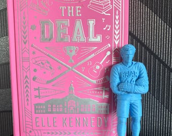 Garret-Graham-Figur inspiriert von Off Campus | Eishockey-Romantik-Bücherregal-Deko | BookTok-Regalbegleiter