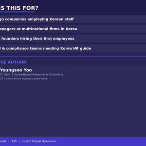 koreanischer Arbeitsrecht-Leitfaden für Ausländische Arbeitgeber (2026 PDF) | HR-Compliance, Entlassung, Visen Bild 5