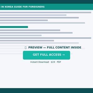 Living in Korea Guide 2026 | Expat Complete Guide | Housing Banking Healthcare Transport Apps image 4