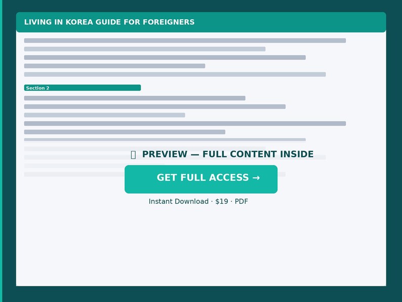 Living in Korea Guide 2026 | Expat Complete Guide | Housing Banking Healthcare Transport Apps image 4