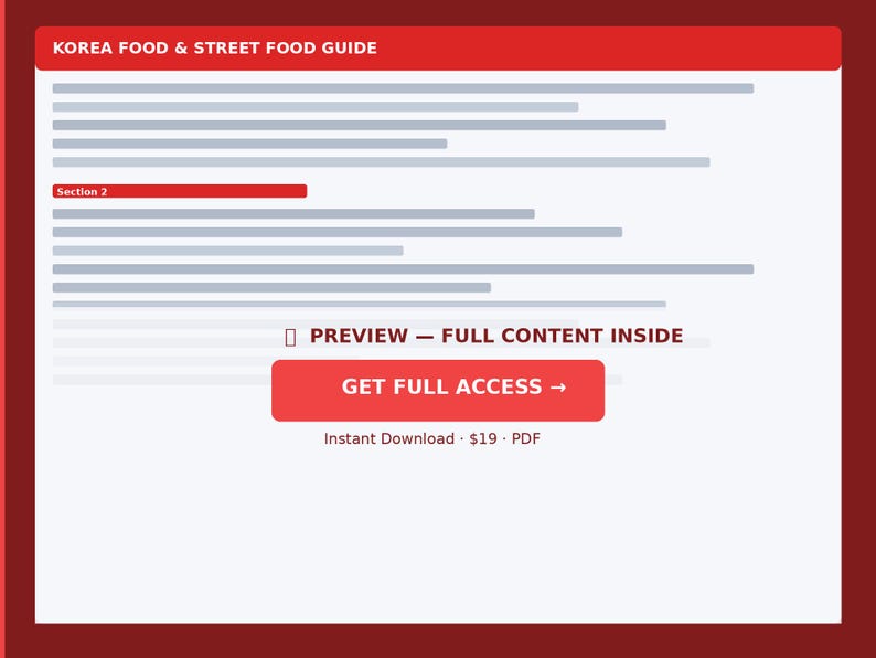 Korea Food Guide for Foreigners | KBBQ Street Food Markets Drinking Culture | Travel Expat PDF image 4