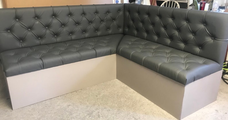 Tufted L Shape Banquette Bench Tufted Seating | Etsy