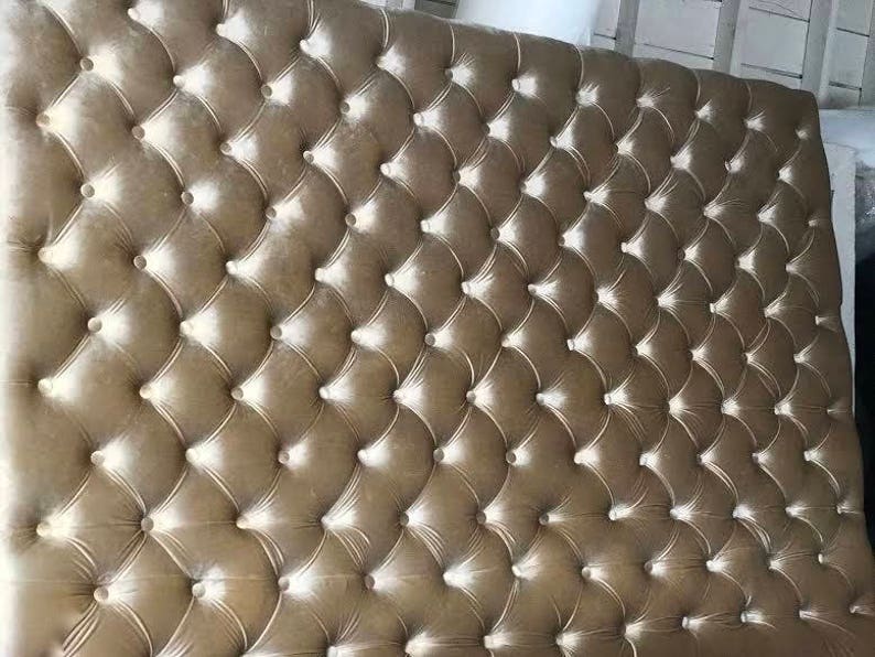Oversized Velvet Diamond Tufted Headboard King 80 tall Etsy