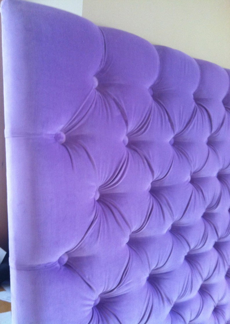 Velvet Tufted Headboard/Wall Panel Many colors to choose from Etsy