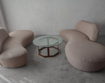 Pair of Zoe Sofas by Vladimir Kagan