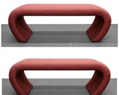 Pair of 5ft Waterfall Benches in the Manner of Karl Springer