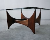 Mid Century Sculptural Walnut Coffee Table by Adrian Pearsall