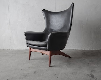 Danish Mid Century Reclining Lounge Chair by HW Klein for Bramin