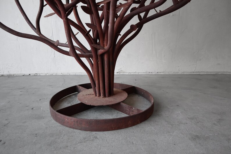 Artisan Made 8ft Iron Candelabra Tree Sculpture image 5